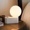 Noční stolní lampa ALUMINA 24 cm, křídová, hliník, Tala