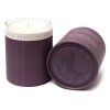 Heather & Wild Berries large candle open