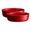 Set zapékacích misek na Creme Brulée Emile Henry granátová 13 cm 2 ks