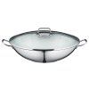 Pánev WOK s poklicí a plochým dnem Macao WMF 36 cm