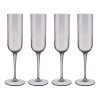 Set 4 sklenic flétna na šampaňské FUUM hnědé sklo Blomus