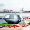 Wok O 30 cm s nerezovou poklicí original profi collection® Fissler