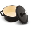 Litinový hrnec s poklicí LT1208 Iron Lamart černá 21,5 cm 2,3 l