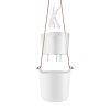 Samozavlažovací závěsný květináč křídově bílá O 15 cm Eva Solo