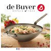 WOK pánev s plochým dnem De Buyer 32 cm