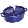 140960 ovalny hrnec tmave modra v 6 5 l staub