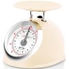 eta Kuechenwaage STORIO beige ETA577790040 Retro analog 2 tlg Ganzmetall Design mit einer Edelstahl Schluessel bis 5 kg original