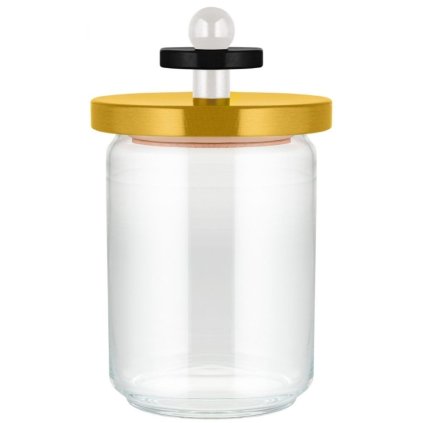 Sklenená dóza 100 COLLECTION Alessi 1,0 l žltá