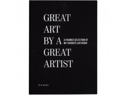 Kniha na detské výtvarné práce GREAT ART, čierna, Printworks