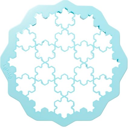 Vykrajovač na sušienky SNOWFLAKE, 23,5 cm, modrá, Lékué