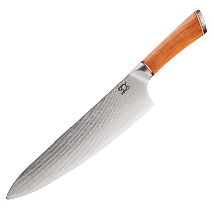 Kuchársky nôž SOK OLIVE SUNSHINE DAMASCUS Dellinger 23 cm