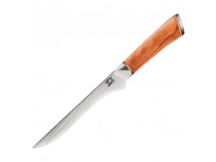 Vykosťovací nôž SOK OLIVE SUNSHINE DAMASCUS 13 cm, Dellinger