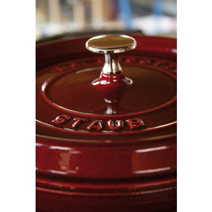 Litinový hrnec s poklicí Staub grafitově šedá 24 cm 3,8 l