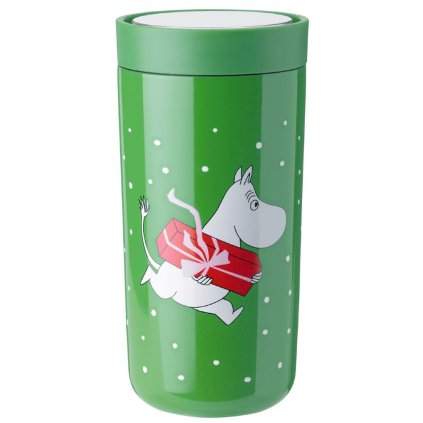 Cestovný hrnček TO GO CLICK MOOMIN PRESENT 200 ml, zelená, Stelton