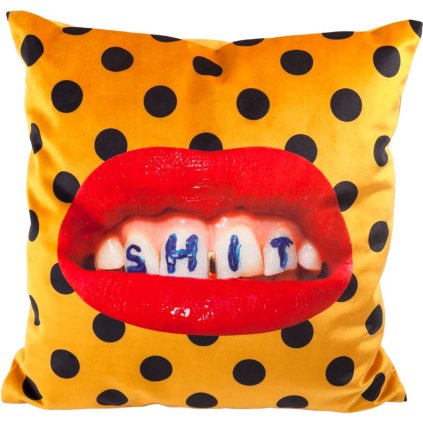 
                    
                          Dekoračný vankúš TOILETPAPER SHIT 50 x 50 cm, oranžová, Seletti                    
                