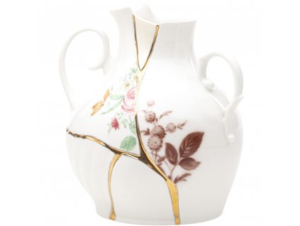 Váza KINTSUGI 19 cm, biela, Seletti