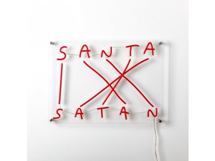 LED nástenná dekorácia SANTA-SATAN 52 cm, Seletti
