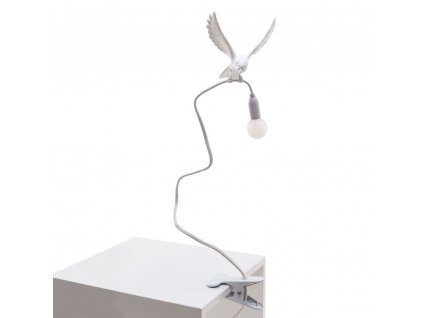 Stolová lampa SPARROW LANDING 100 cm, biela, Seletti