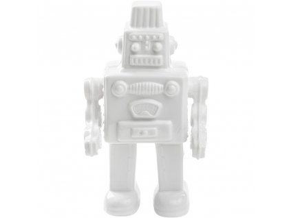 Dekorácie do domácnosti MEMORABILIA MY ROBOT 30 cm, biela, porcelán, Seletti