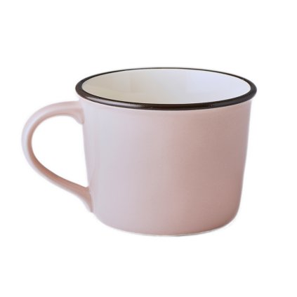 Keramický hrnček COLOURBLOCK - ružový, široký 250 ml