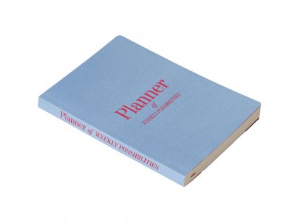 Plánovač PLANNER OF WEEKLY POSSIBILITIES, 238 strán, modrá, Printworks