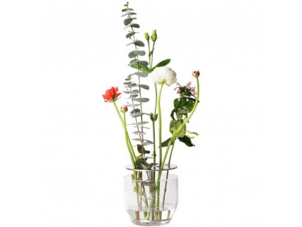 Váza IKEBANA 13 cm, striebro, sklo, Fritz Hansen
