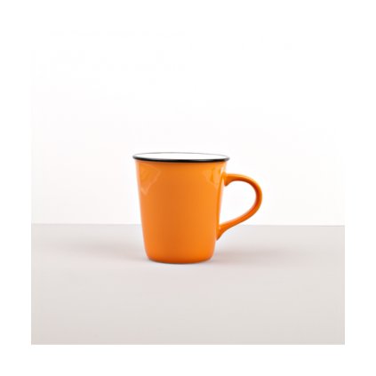 Keramický hrnček COLOURBLOCK - oranžový, vysoký 200 ml