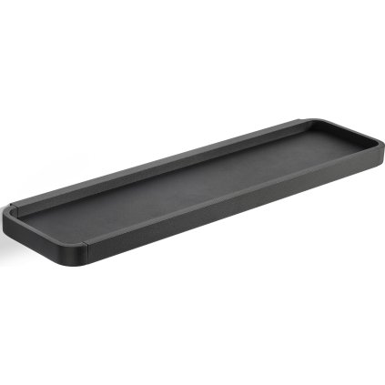 Kúpeľňová polička RIM 44 cm, čierna, hliník, Zone Denmark