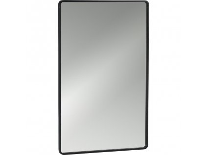 Kúpeľňové zrkadlo RIM 70 cm, čierne, hliník, Zone Denmark