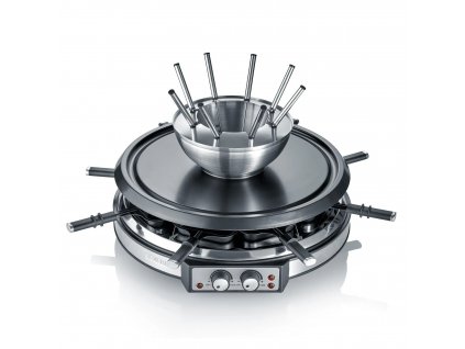 Gril Raclette a fondue set 2v1 RG 2348 Severin silver