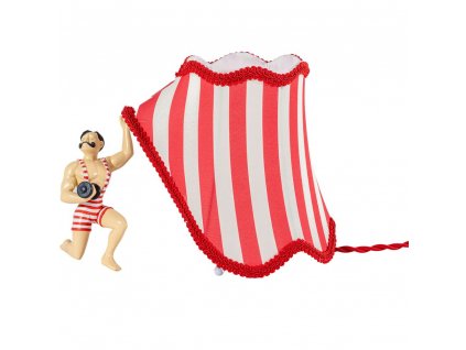 Stolná lampa CIRCUS ABATJOUR SUPERMAN 26 cm, viacfarebná, živica, Seletti