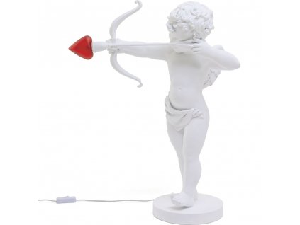 Stolová lampa CUPID 63 cm, biela, živica, Seletti