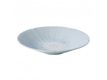 Jedálenská miska ICE BLUE 550 ml, modrá, keramika, MIJ