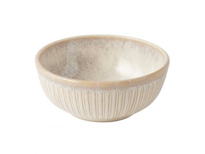 Jedálenská miska RIDGED ALABASTER 160 ml, krémová, keramika, MIJ