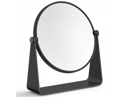 Kozmetické zrkadlo TARVIS 18 cm, čierne, nerezová oceľ, Zack