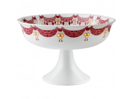 Servírovacia miska GUIRLANDE 16 cm, červená, porcelán, Bjørn Wiinblad