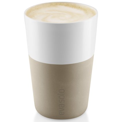 Hrnček na kávu latte, sada 2 ks, 360 ml, perleťovo béžový, Eva Solo