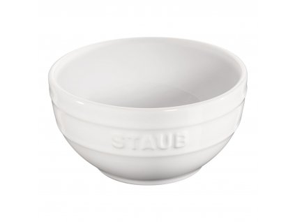 Jedálenská miska 400 ml, biela, keramika, Staub