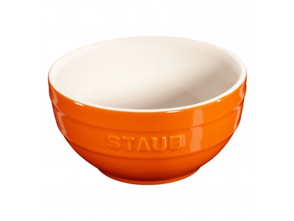 Jedálenská miska 400 ml, oranžová, keramika, Staub