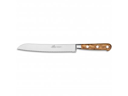 Nôž na pečivo PROVENCAO 20 cm, nity z nehrdzavejúcej ocele, hnedý, Lion Sabatier