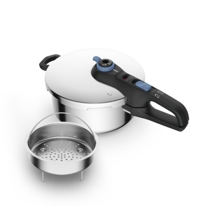 Tlakový hrniec SECURE TRENDY P2580402 4 l, nerezová oceľ, Tefal