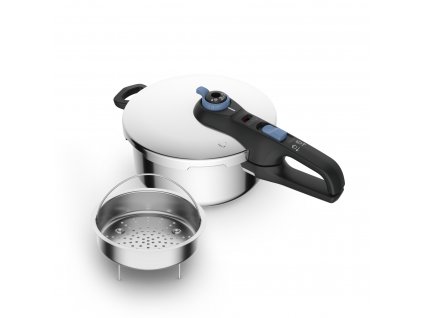 Tlakový hrniec SECURE TRENDY P2580402 4 l, nerezová oceľ, Tefal