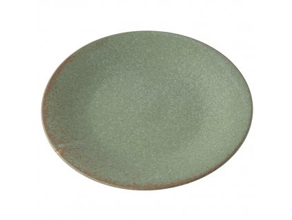 Jedálenský tanier GREEN FADE 28 cm, zelený, keramika, MIJ