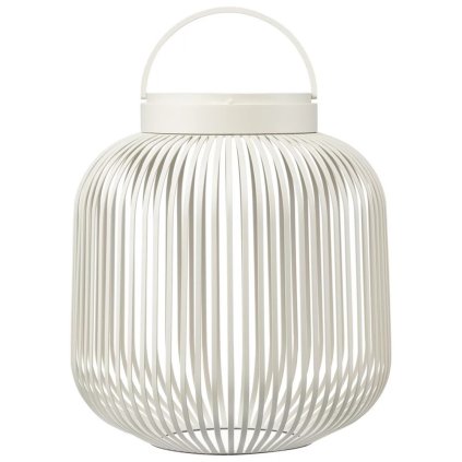 Prenosná stolová lampa LITO M 30,5 cm, LED, hodvábne sivá, oceľ, Blomus