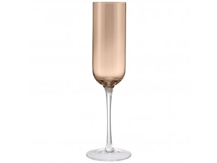 Poháre na šampanské FUUMI 220 ml, sada 4 kusov, kávový, sklo, Blomus