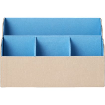 Organizér na stôl 17 x 26 cm, béžová/modrá, Printworks