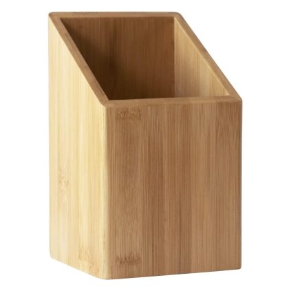 Stojan na kuchynské pomôcky NBA203 18 cm, hnedá, bambus, Pebbly