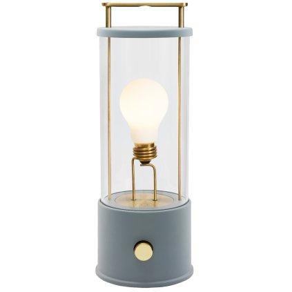 Exteriérová stolová lampa THE MUSE 34 cm, modrá, hliník, Tala