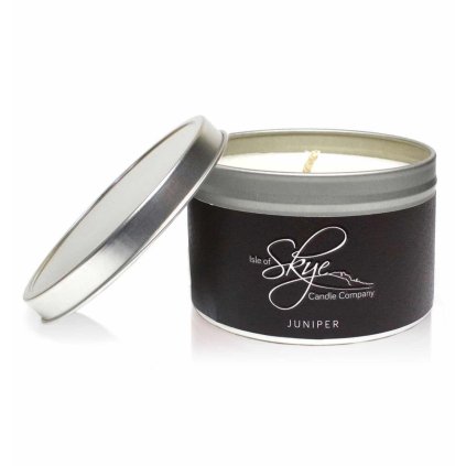 Vonná sviečka JUNIPER, doba horenia 30 hodín, cestovné balenie, Isle of Skye Candle Company
