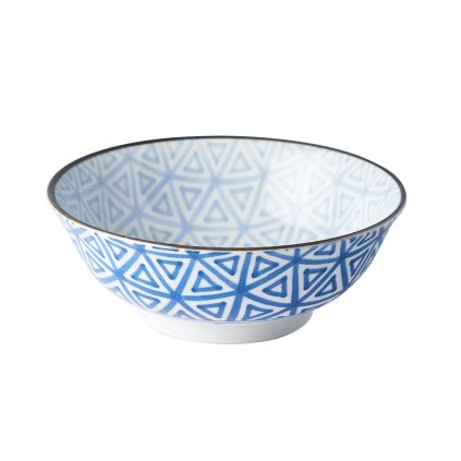 Veľká misa Triangle INDIGO IKAT 19x7,5 cm